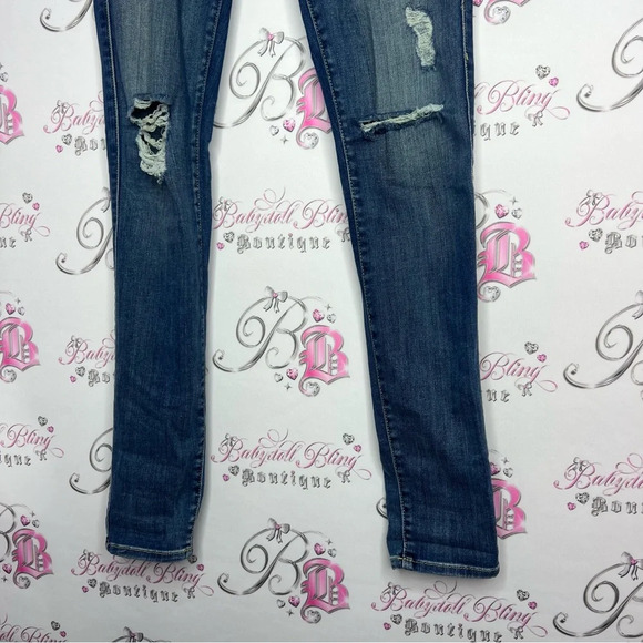 Fidelity jeans denim  skinny leg size 24 pants stretchy soft comfy blue jeans - Picture 8 of 8